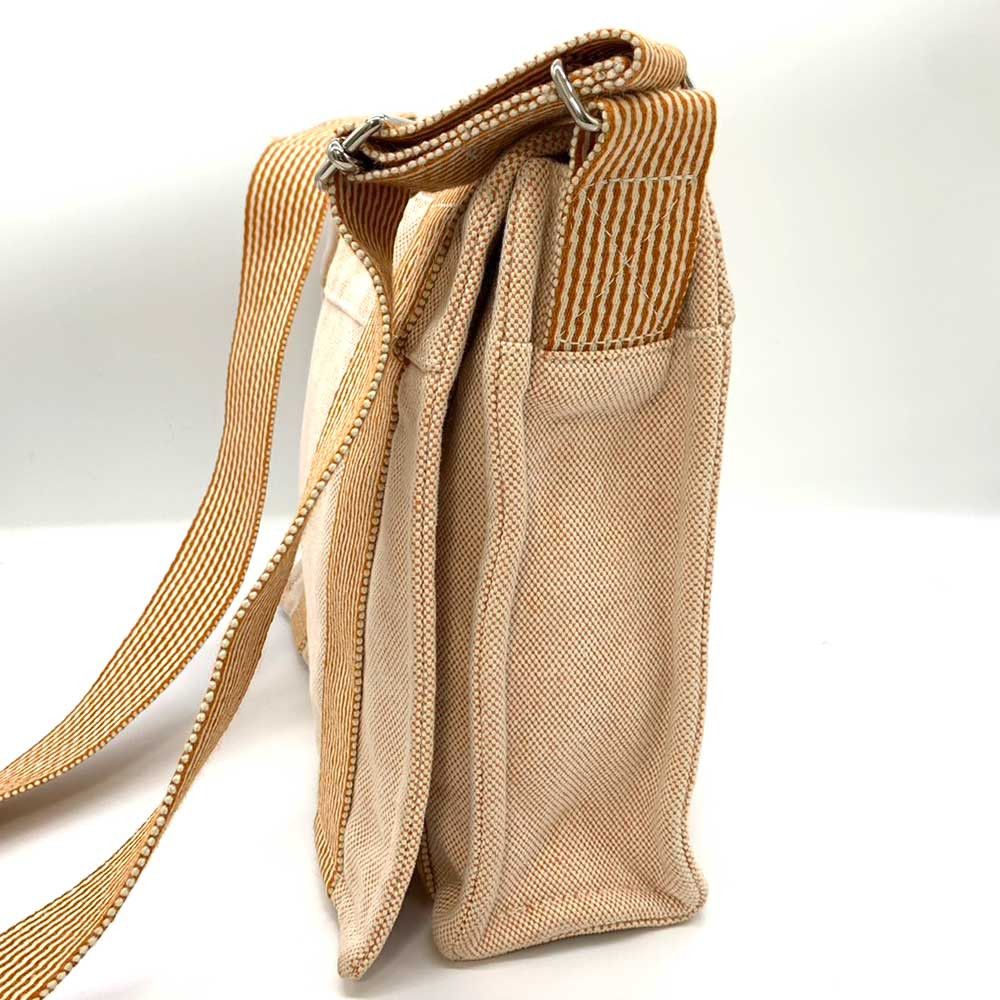Hermes Hermes Hermes Cotton Canvas New Fooltooth Bassas PM Messenger Bag Canvas Crossbody Bag in Very Good Condition Size ONE SIZE - 3 Thumbnail