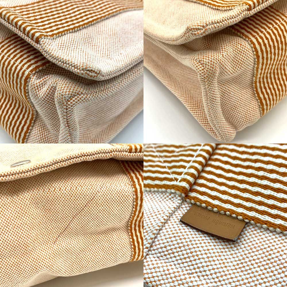 Hermes Hermes Hermes Cotton Canvas New Fooltooth Bassas PM Messenger Bag Canvas Crossbody Bag in Very Good Condition Size ONE SIZE - 5 Thumbnail