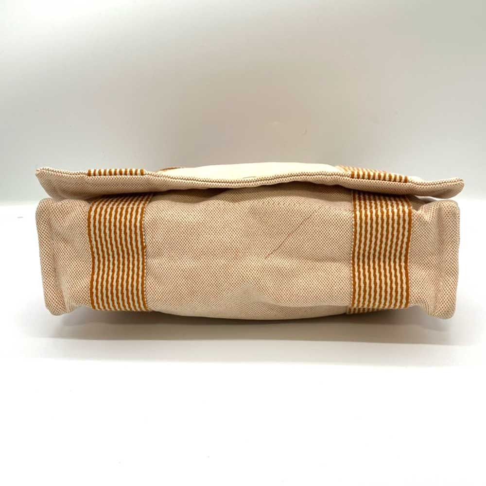 Hermes Hermes Hermes Cotton Canvas New Fooltooth Bassas PM Messenger Bag Canvas Crossbody Bag in Very Good Condition Size ONE SIZE - 4 Thumbnail