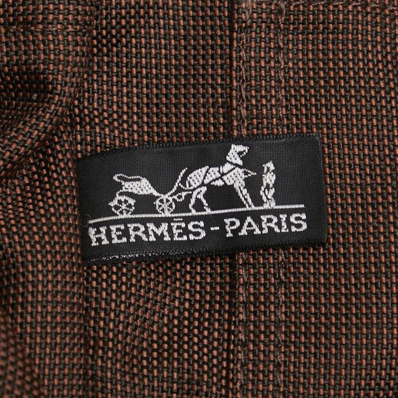 Hermes Hermes Hermes Herline Ad PM Canvas Backpack Brown Canvas Backpack in Very Good Condition Size ONE SIZE - 7 Thumbnail