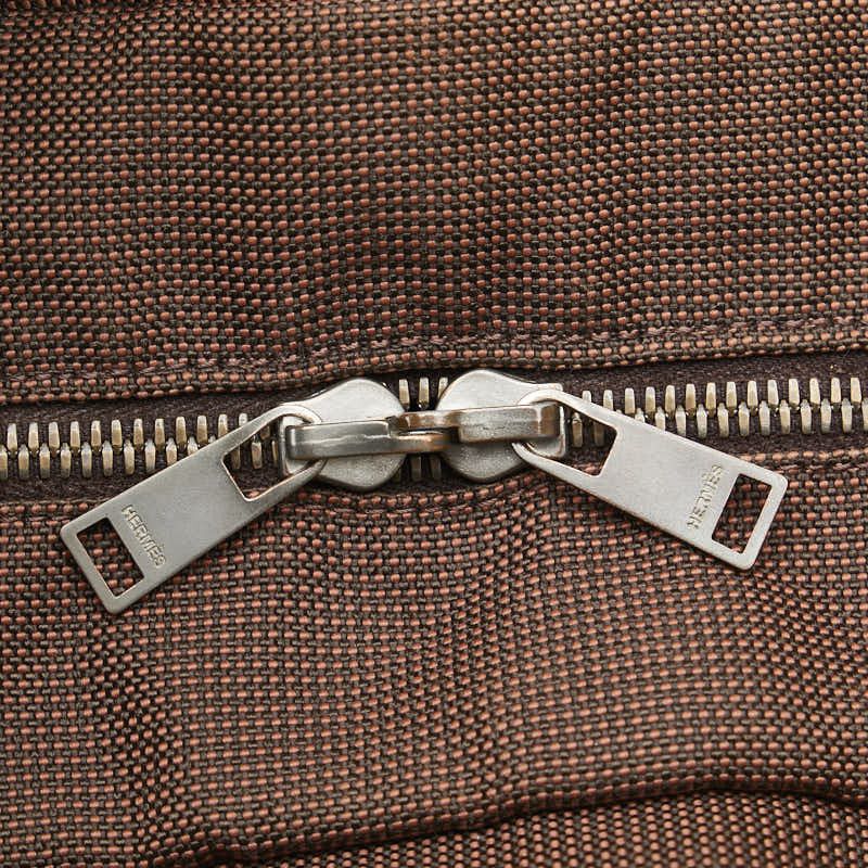 Hermes Hermes Hermes Herline Ad PM Canvas Backpack Brown Canvas Backpack in Very Good Condition Size ONE SIZE - 5 Thumbnail