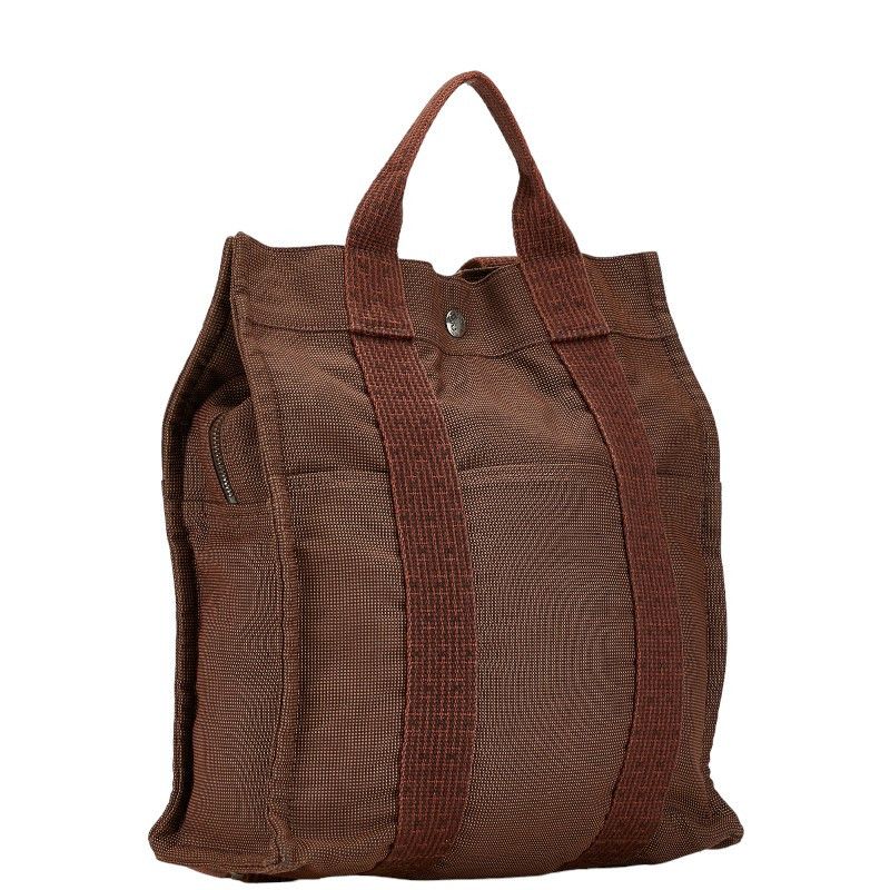 Hermes Hermes Hermes Herline Ad PM Canvas Backpack Brown Canvas Backpack in Very Good Condition Size ONE SIZE - 2 Thumbnail