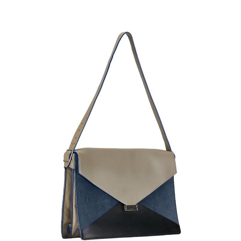 Celine Celine Celine Leather Suede Diamond Clutch Shoulder Bag Leather Shoulder Bag in Very Good Condition Size ONE SIZE - 2 Thumbnail
