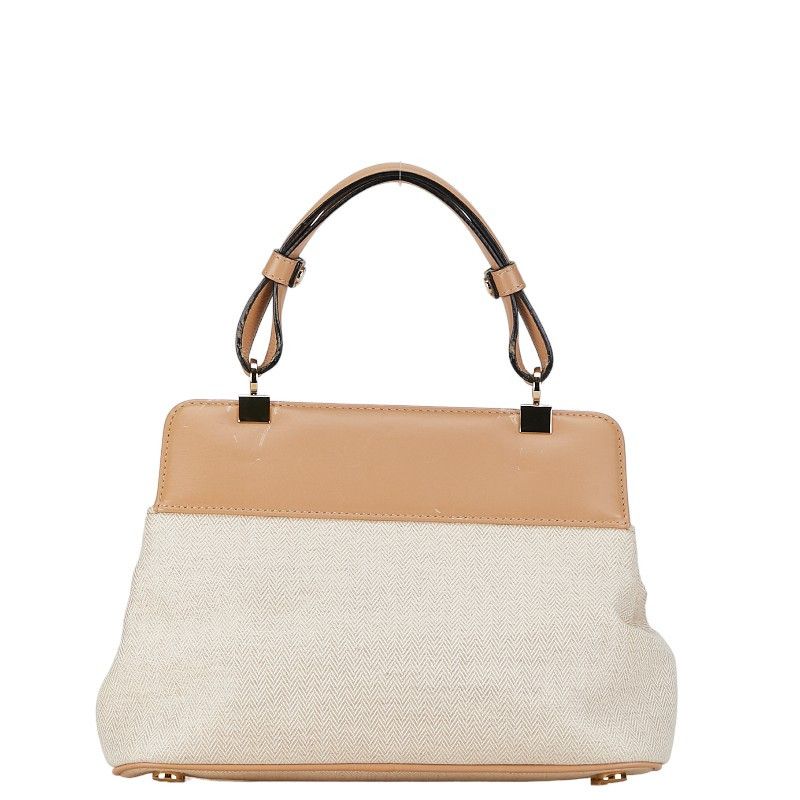 Bvlgari Bvlgari Bvlgari Isabella Rossellini Canvas Leather Handbag 33241 Canvas Handbag 33241 in Very Good Condition Size ONE SIZE - 4 Thumbnail