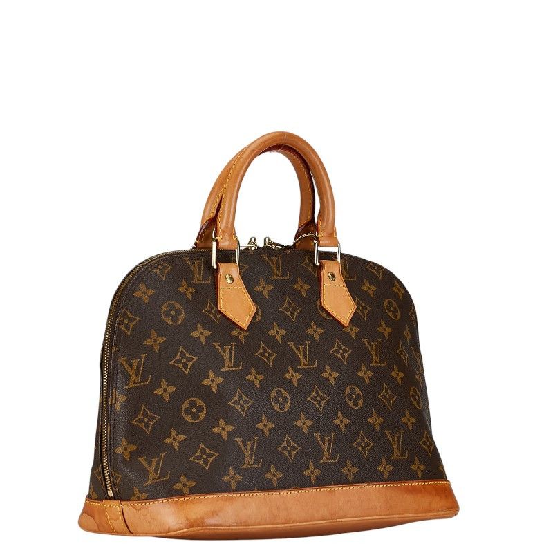 Louis Vuitton Louis Vuitton Louis Vuitton Monogram Alma PM Handbag M51130 Brown PVC Leather Canvas Handbag M51130 in Very Good Condition Size ONE SIZE - 2 Thumbnail