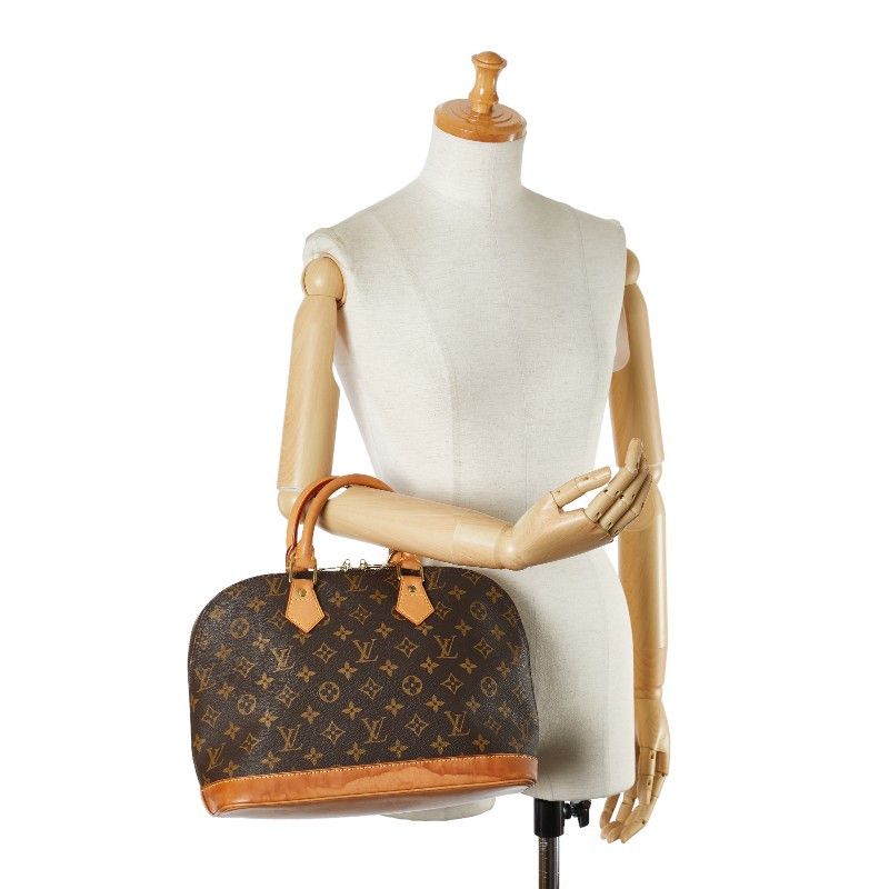 Louis Vuitton Louis Vuitton Louis Vuitton Monogram Alma PM Handbag M51130 Brown PVC Leather Canvas Handbag M51130 in Very Good Condition Size ONE SIZE - 9 Thumbnail