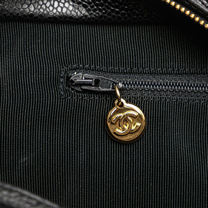 Chanel Chanel Chanel Caviar Skin Coco Mark Chain Shoulder Bag Leather Shoulder Bag in Very Good Condition Size ONE SIZE - 6 Thumbnail