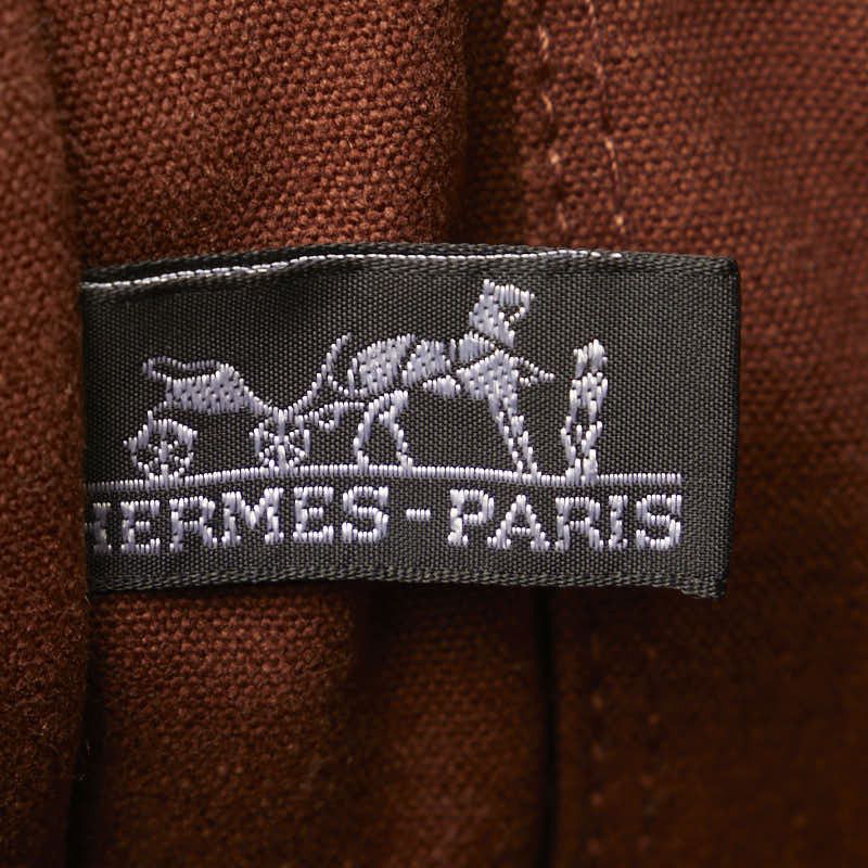 Hermes Hermes Hermes Canvas Herline MM Tote Bag Canvas Tote Bag in Very Good Condition Size ONE SIZE - 9 Thumbnail