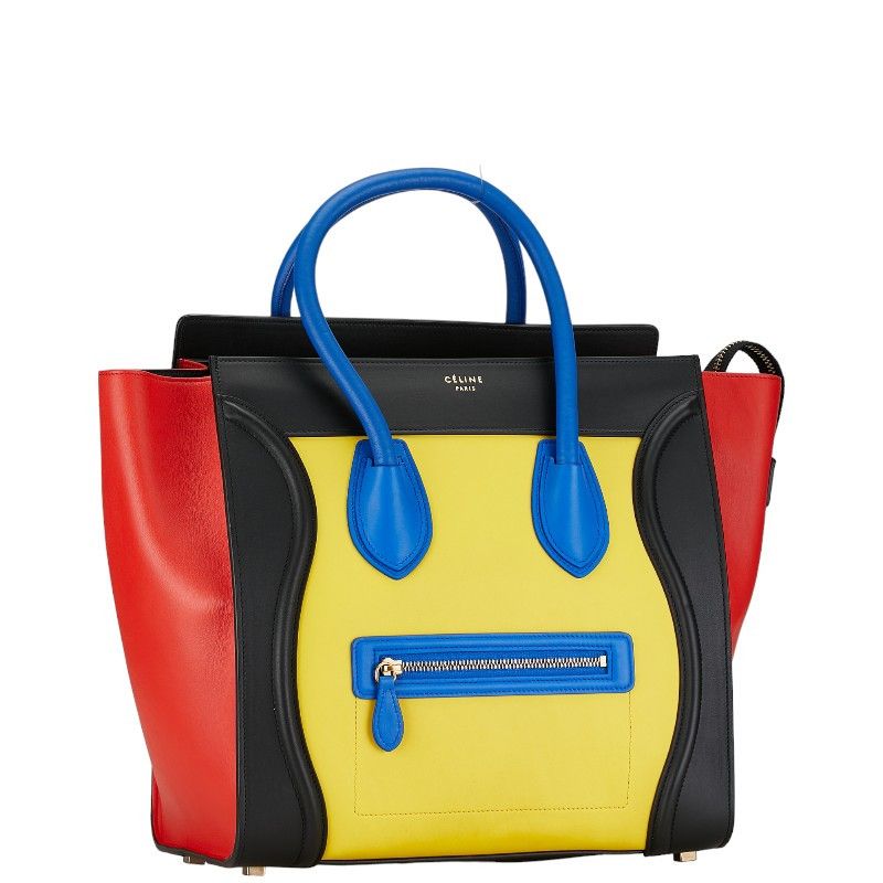 Celine Celine Celine Luggage Mini Shopper Leather Tote Bag Leather Tote Bag in Very Good Condition Size ONE SIZE - 2 Thumbnail