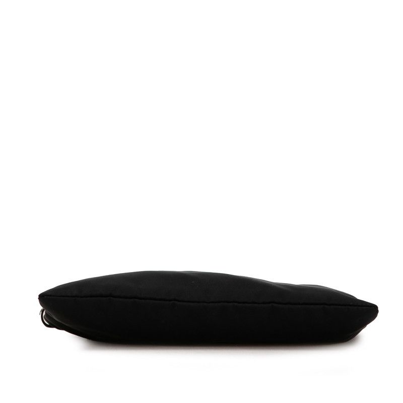 Prada Prada Prada Nylon Triangle Logo Plate Pouch Canvas Vanity Bag in Very Good Condition Size ONE SIZE - 4 Thumbnail