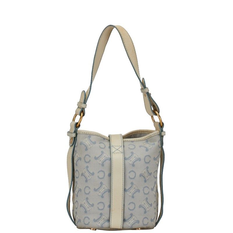 Celine Celine Celine Canvas Leather C Macadam Handbag Canvas Handbag in Very Good Condition Size ONE SIZE - 3 Thumbnail