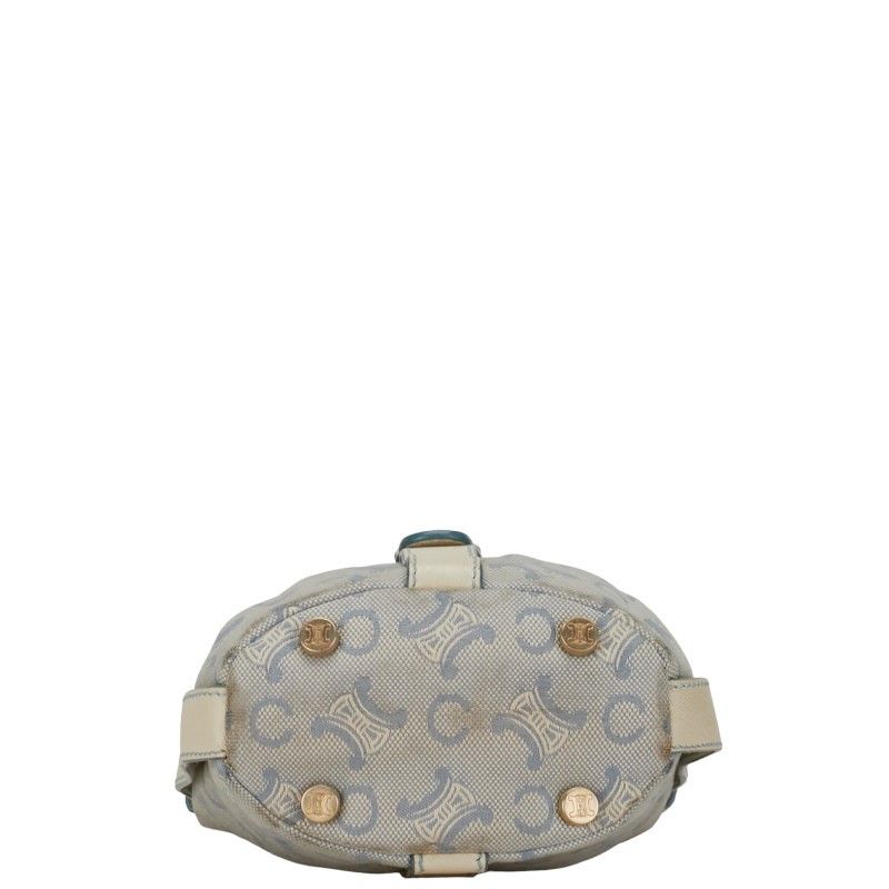 Celine Celine Celine Canvas Leather C Macadam Handbag Canvas Handbag in Very Good Condition Size ONE SIZE - 4 Thumbnail