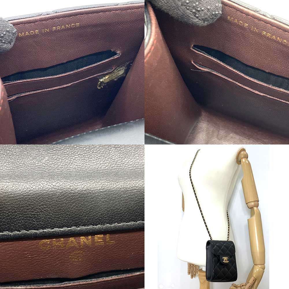 Chanel Chanel Chanel Classic Matelasse Lambskin Chain Shoulder Bag Leather Crossbody Bag 6-cha240920-1 in Very Good Condition Size ONE SIZE - 7 Thumbnail