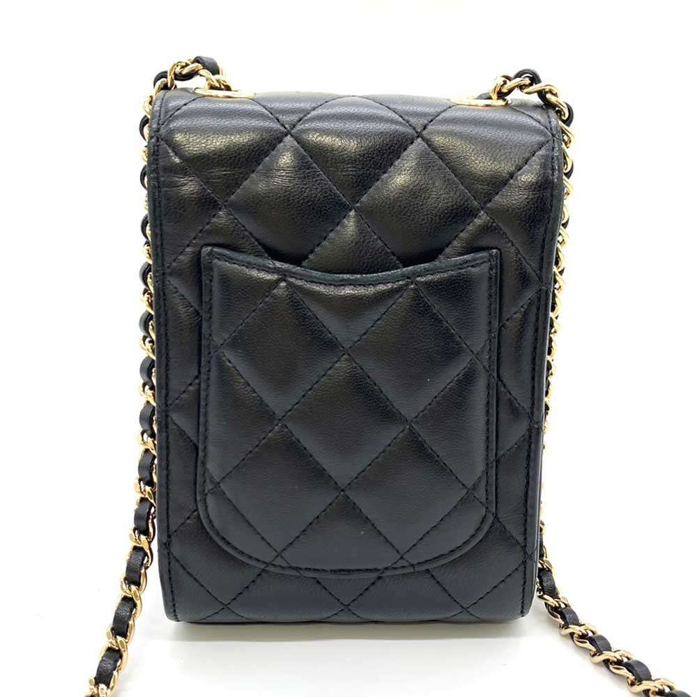 Chanel Chanel Chanel Classic Matelasse Lambskin Chain Shoulder Bag Leather Crossbody Bag 6-cha240920-1 in Very Good Condition Size ONE SIZE - 2 Thumbnail