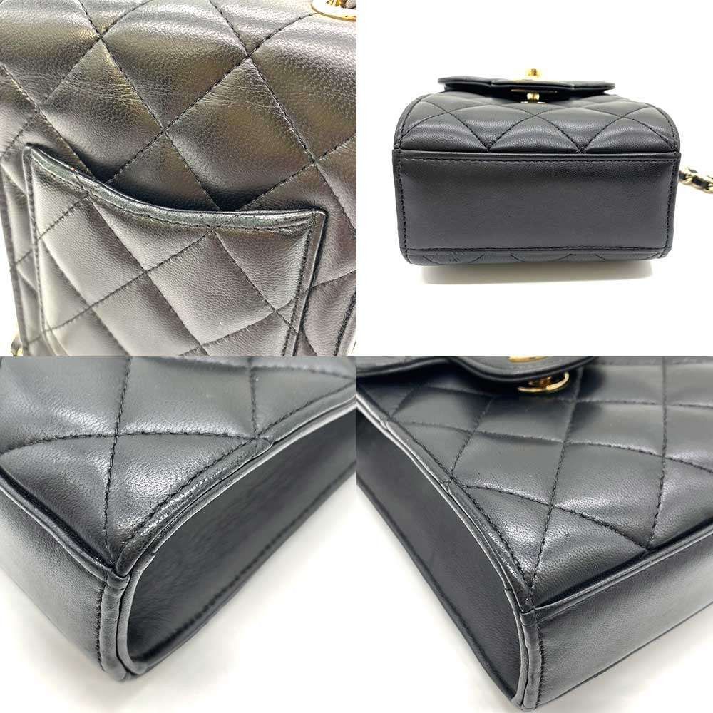 Chanel Chanel Chanel Classic Matelasse Lambskin Chain Shoulder Bag Leather Crossbody Bag 6-cha240920-1 in Very Good Condition Size ONE SIZE - 3 Thumbnail