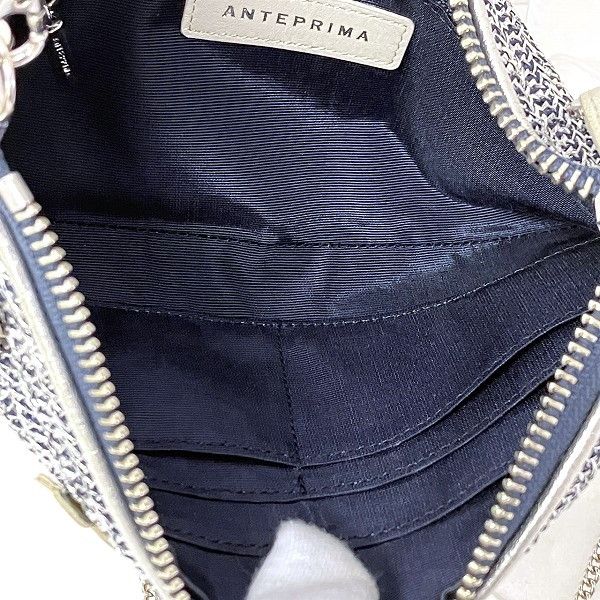 Other Other Anteprima Nylon Lame Knit Leather Shoulder Handbag for Women Canvas Shoulder Bag in Good Condition Size ONE SIZE - 6 Thumbnail