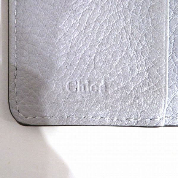 Chloe Chloe Chloe Leather Alphabet Tri-fold Wallet Leather Short Wallet in Good Condition Size ONE SIZE - 4 Thumbnail