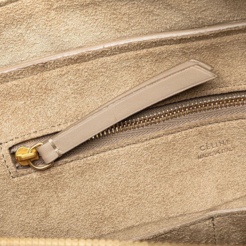 Celine Celine Celine Smooth Leather Ring Small Light Taupe Handbag 176203 Leather Handbag 176203 in Very Good Condition Size ONE SIZE - 8 Thumbnail