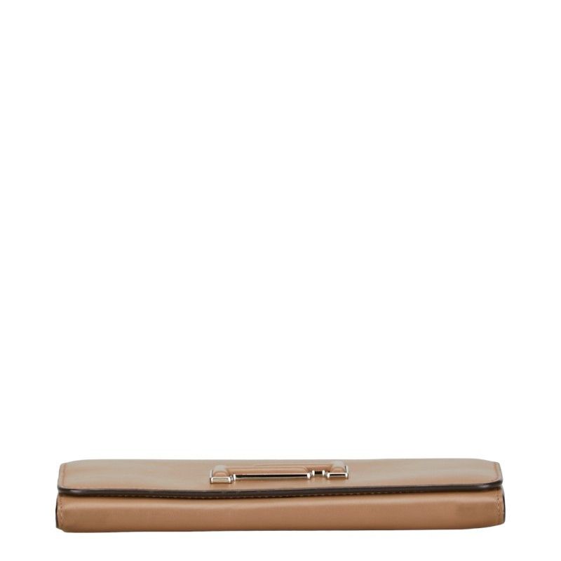 Tod's Tod's Tod's Leather Long Wallet Beige Brown Leather Long Wallet in Very Good Condition Size ONE SIZE - 3 Thumbnail