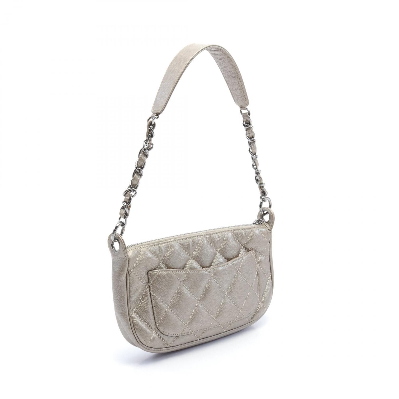 Chanel Chanel Quilted Caviar Tassel Shoulder Bag Leather Shoulder Bag in Very Good Condition Size ONE SIZE - 2 Thumbnail