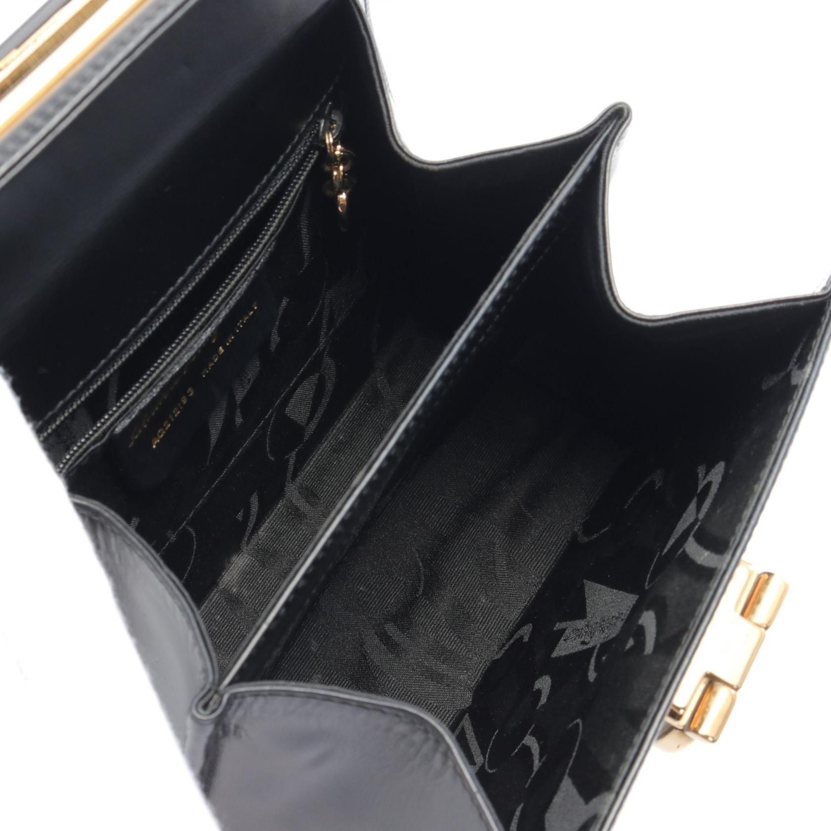 Salvatore Ferragamo Salvatore Ferragamo Gancini Leather Handbag Leather Handbag AQ-21 2193 in Very Good Condition Size ONE SIZE - 3 Thumbnail