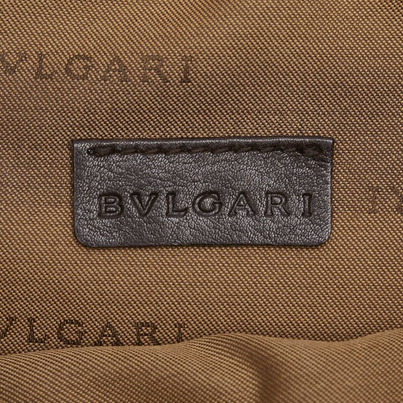 Bvlgari Bvlgari Bvlgari Canvas Leather Logo Mania Shoulder Bag Canvas Crossbody Bag in Very Good Condition Size ONE SIZE - 8 Thumbnail