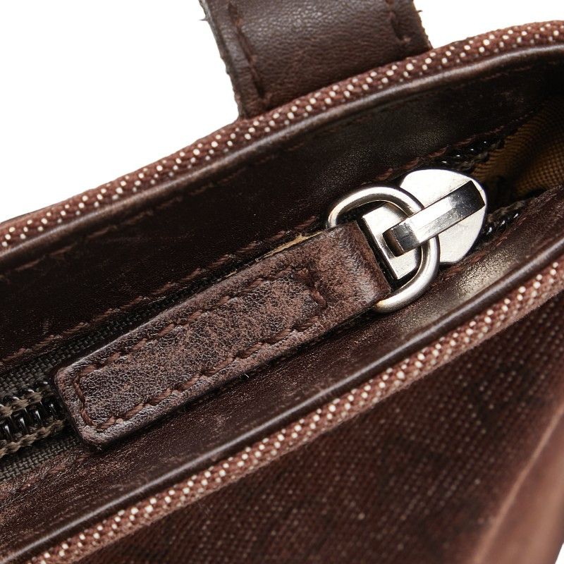 Bvlgari Bvlgari Bvlgari Canvas Leather Logo Mania Shoulder Bag Canvas Crossbody Bag in Very Good Condition Size ONE SIZE - 6 Thumbnail