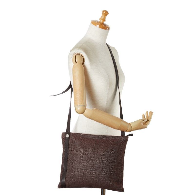 Bvlgari Bvlgari Bvlgari Canvas Leather Logo Mania Shoulder Bag Canvas Crossbody Bag in Very Good Condition Size ONE SIZE - 10 Thumbnail