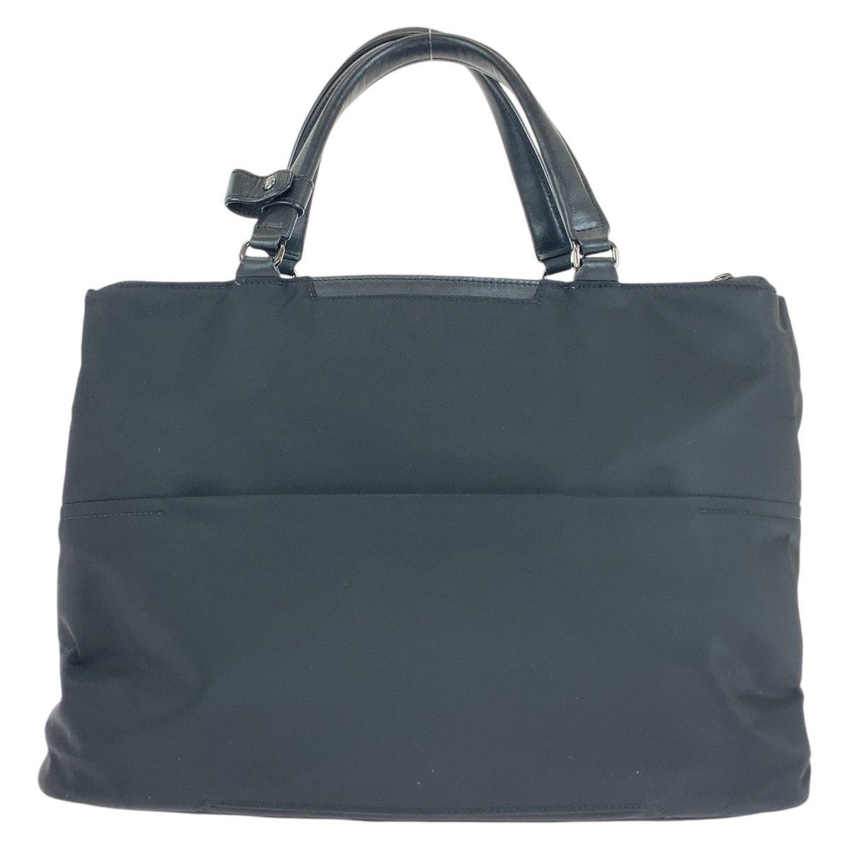 Other Other TUMI Nylon Cheryl Tote Bag Black Silver Hardware Canvas Tote Bag in Very Good Condition Size ONE SIZE - 2 Thumbnail