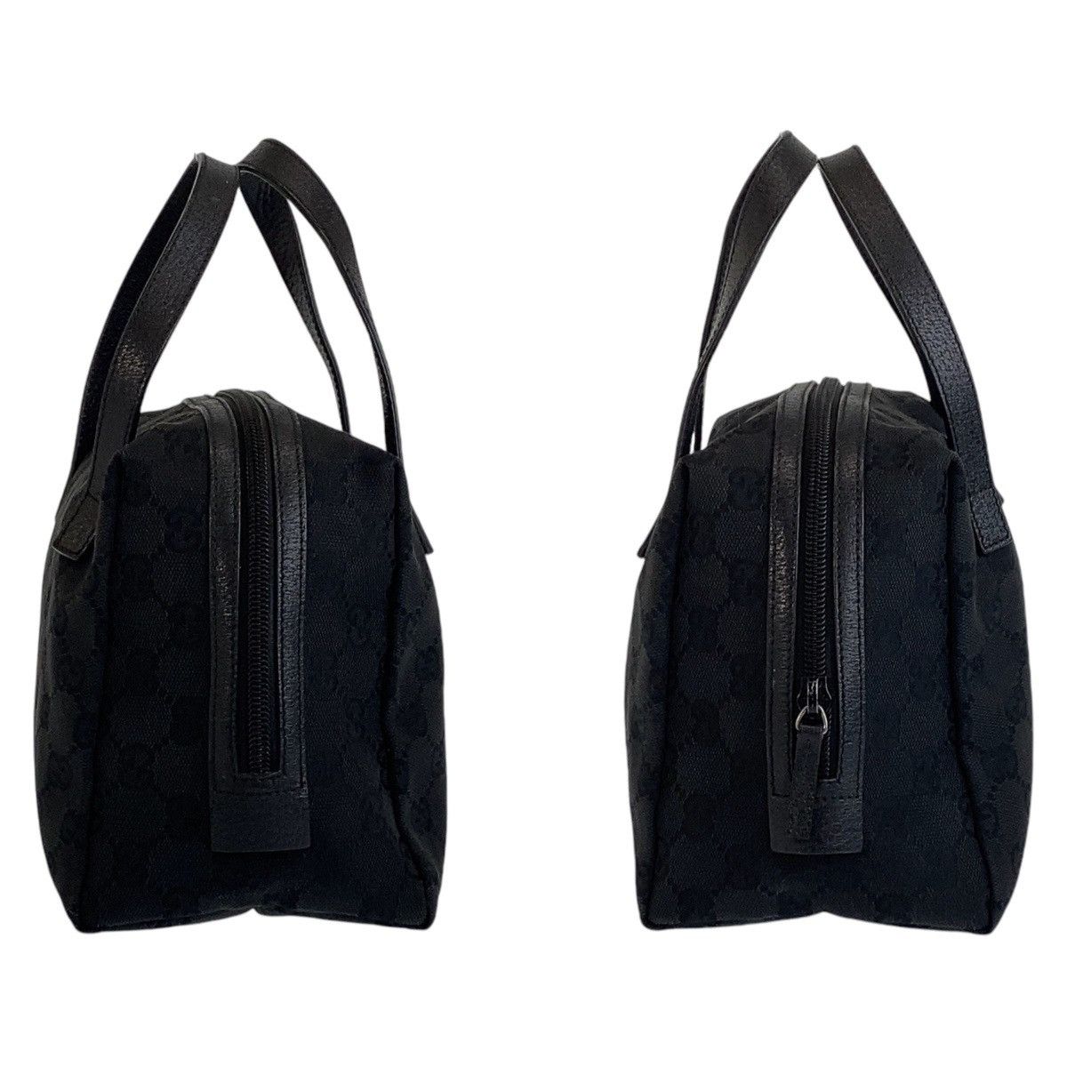 Gucci Gucci Gucci GG Canvas/Leather Handbag Vanity Bag 124542 Canvas Handbag 124542 in Very Good Condition Size ONE SIZE - 6 Thumbnail