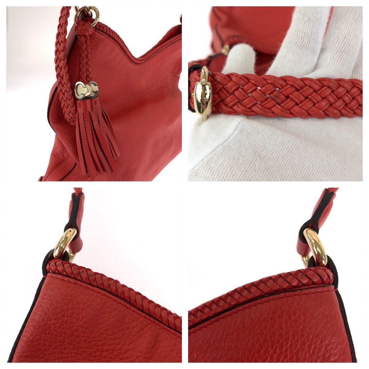 Gucci Gucci Gucci Leather Hobo Fringe Shoulder Bag 336659 Leather Shoulder Bag 336659 in Very Good Condition Size ONE SIZE - 5 Thumbnail
