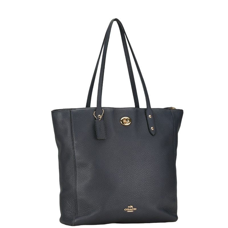 Coach Coach Coach Leather Logo Handbag Tote Bag F12184 Leather Tote Bag F12184 in Very Good Condition Size ONE SIZE - 2 Thumbnail