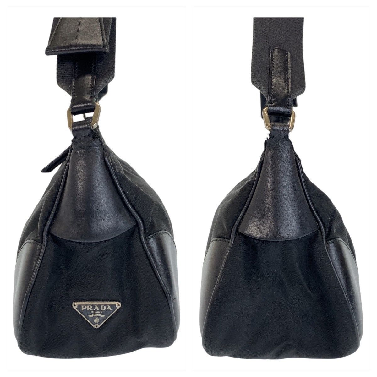 Prada Prada Prada Nylon Tessuto Triangle Logo Plate Shoulder Bag Canvas Crossbody Bag 407812 in Very Good Condition Size ONE SIZE - 5 Thumbnail
