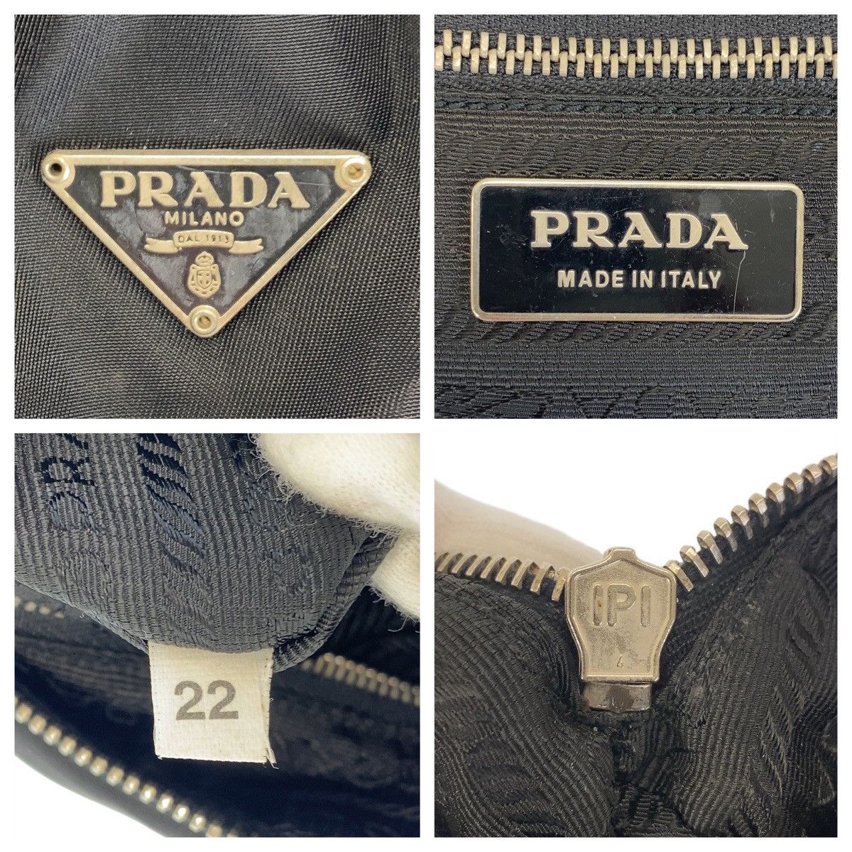Prada Prada Prada Nylon Tessuto Triangle Logo Plate Shoulder Bag Canvas Crossbody Bag 407812 in Very Good Condition Size ONE SIZE - 9 Thumbnail
