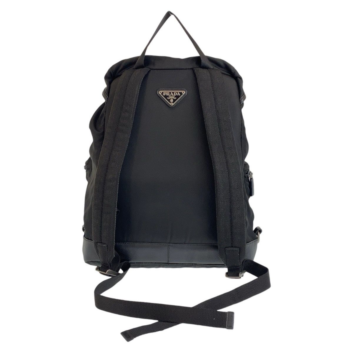 Prada Prada Prada Nylon Tessuto Backpack with Triangle Logo Plate Canvas Backpack 407691 in Very Good Condition Size ONE SIZE - 2 Thumbnail