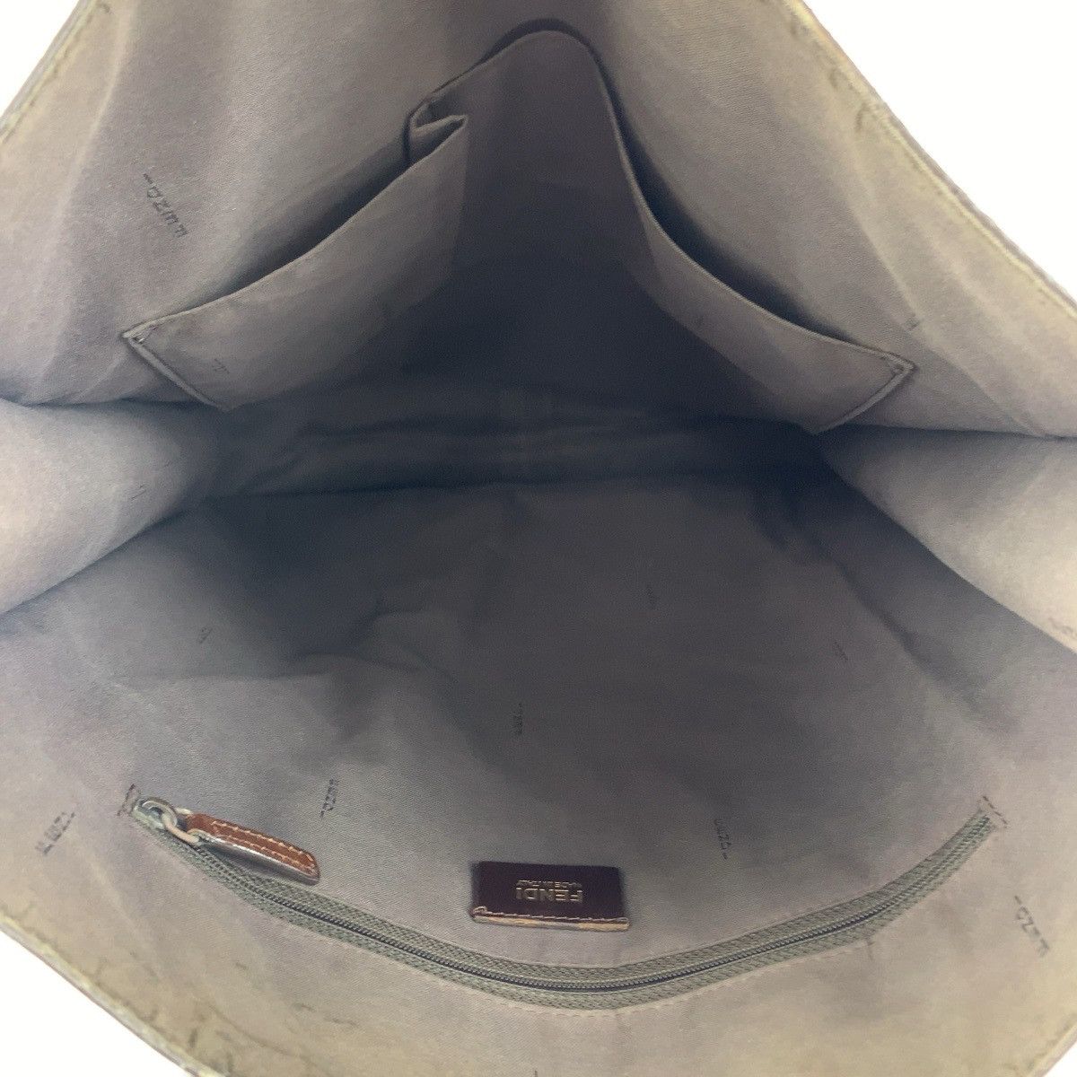 Fendi Fendi Fendi Zucca Pattern PVC Tote Bag 7VA243 Canvas Tote Bag 7VA243 in Very Good Condition Size ONE SIZE - 9 Thumbnail