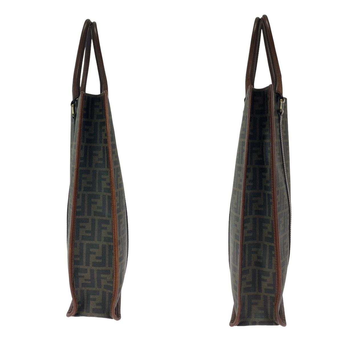 Fendi Fendi Fendi Zucca Pattern PVC Tote Bag 7VA243 Canvas Tote Bag 7VA243 in Very Good Condition Size ONE SIZE - 8 Thumbnail