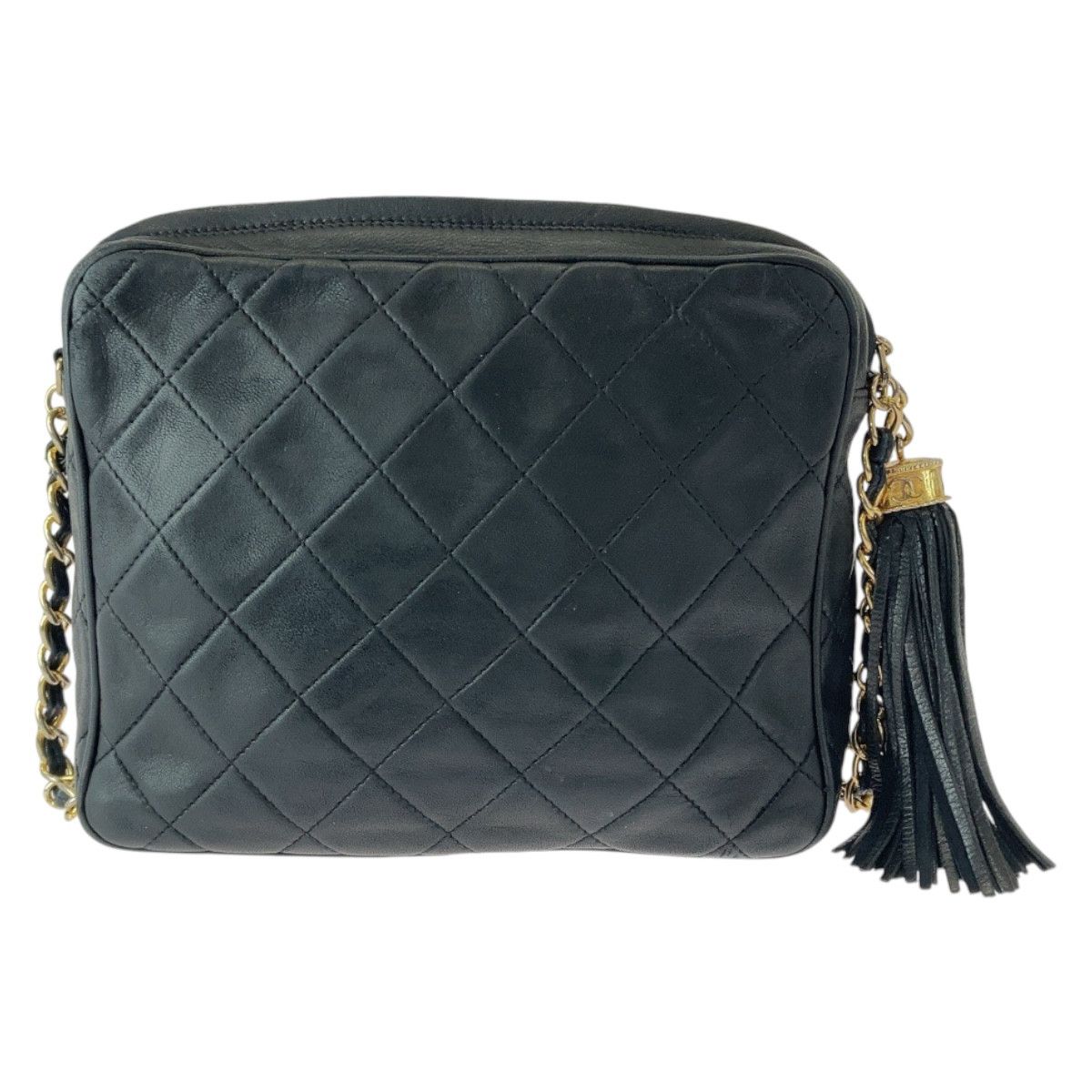 Chanel Chanel Chanel Vintage Matelasse Coco Mark Fringe Lambskin Shoulder Bag Leather Crossbody Bag 08**** in Very Good Condition Size ONE SIZE - 2 Thumbnail