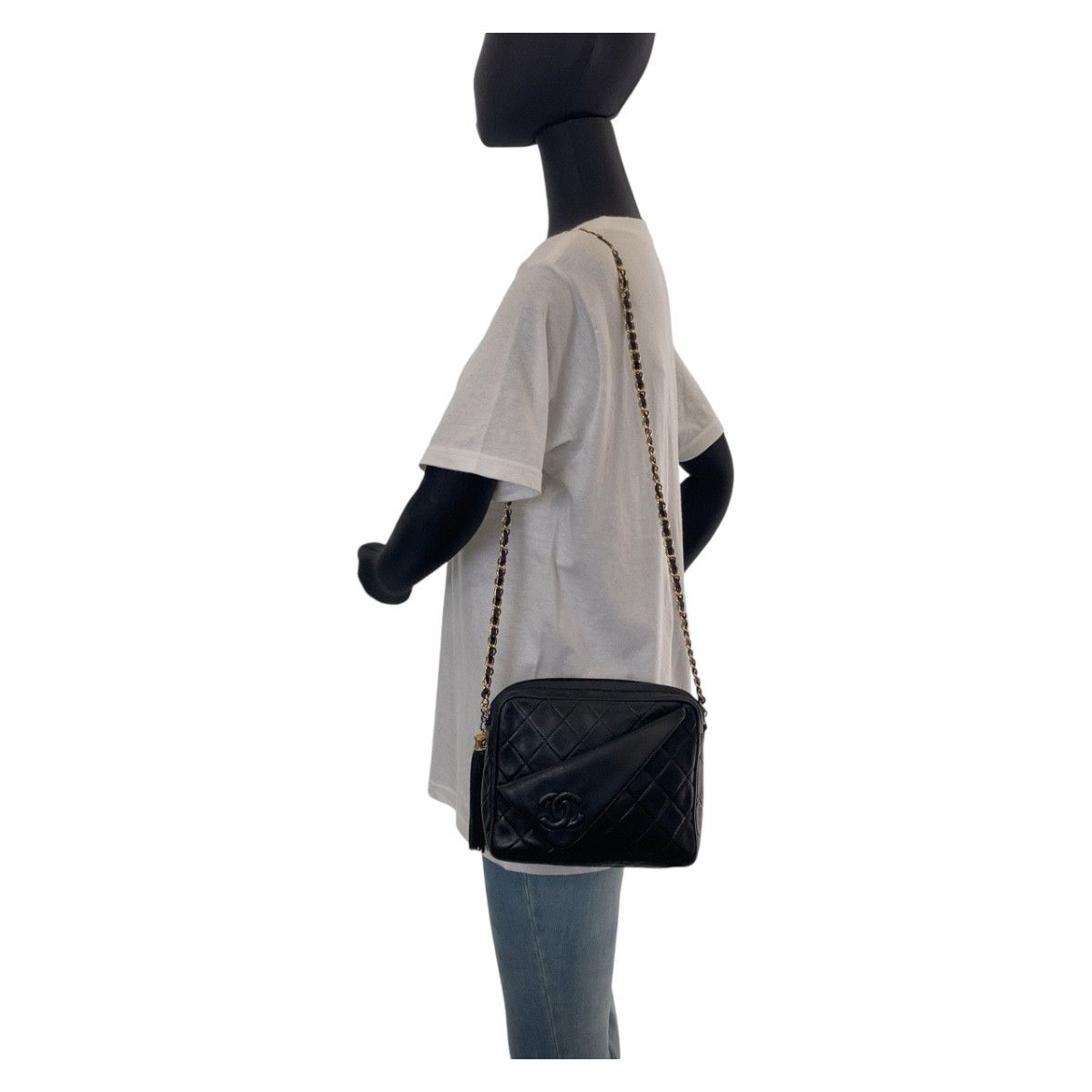 Chanel Chanel Chanel Vintage Matelasse Coco Mark Fringe Lambskin Shoulder Bag Leather Crossbody Bag 08**** in Very Good Condition Size ONE SIZE - 7 Thumbnail