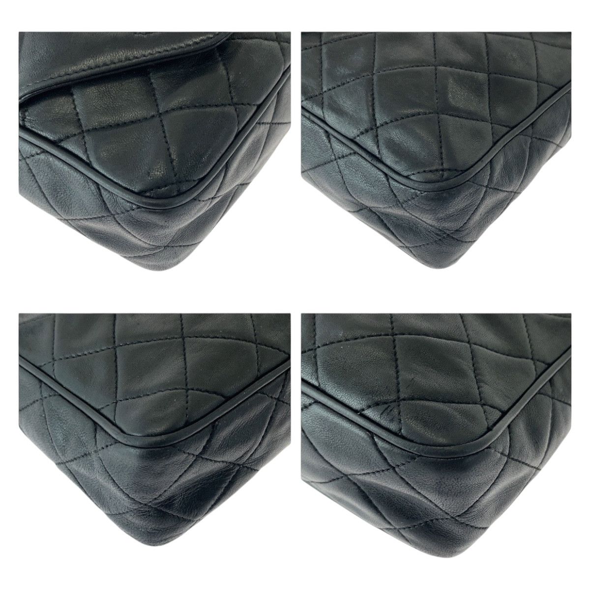 Chanel Chanel Chanel Vintage Matelasse Coco Mark Fringe Lambskin Shoulder Bag Leather Crossbody Bag 08**** in Very Good Condition Size ONE SIZE - 3 Thumbnail