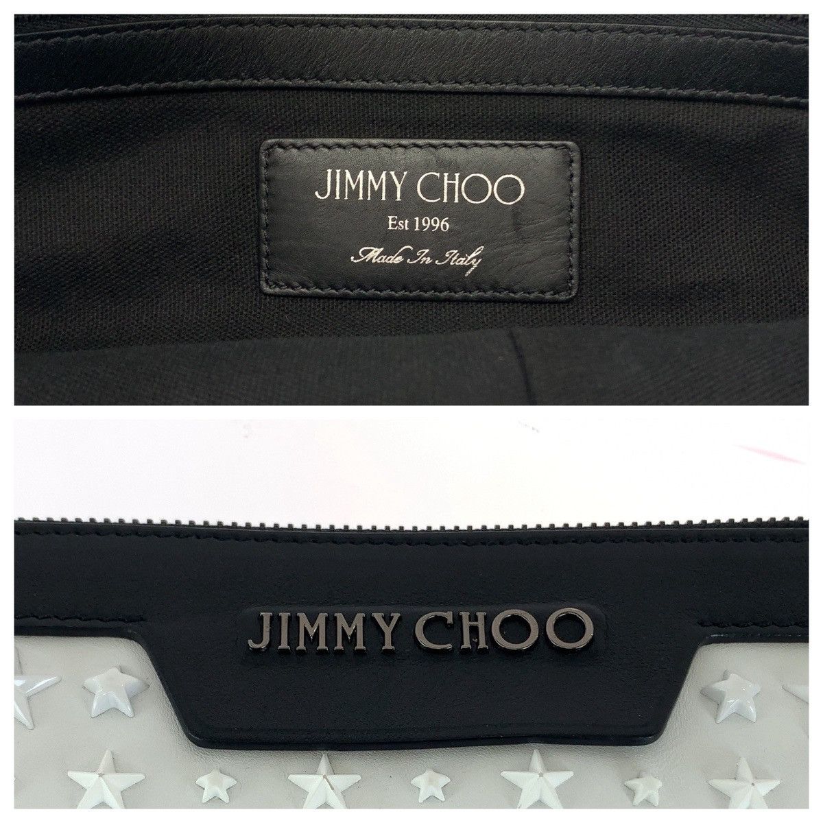 Jimmy Choo Jimmy Choo Jimmy Choo DEREK Star Studs Leather Clutch Bag Leather Clutch Bag in Very Good Condition Size ONE SIZE - 4 Thumbnail