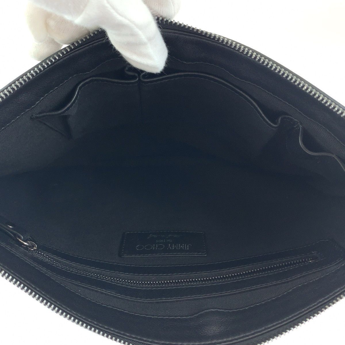 Jimmy Choo Jimmy Choo Jimmy Choo DEREK Star Studs Leather Clutch Bag Leather Clutch Bag in Very Good Condition Size ONE SIZE - 8 Thumbnail
