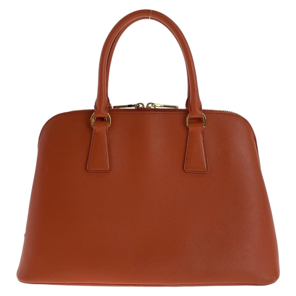 Prada Prada Prada Saffiano Leather Handbag with Triangle Logo Plate Leather Handbag 407761 in Very Good Condition Size ONE SIZE - 2 Thumbnail