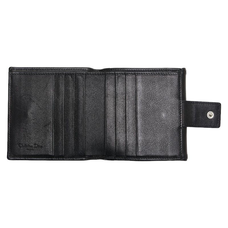 Other Other Dior Leather Logo Tri-Fold Wallet Leather Short Wallet in Very Good Condition Size ONE SIZE - 7 Thumbnail