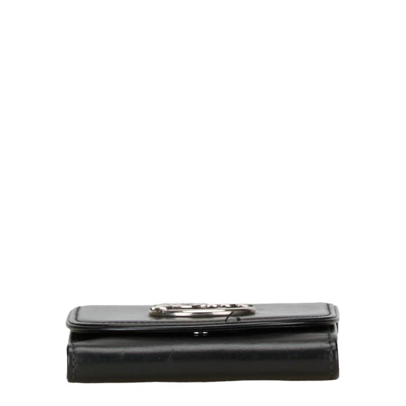 Other Other Dior Leather Logo Tri-Fold Wallet Leather Short Wallet in Very Good Condition Size ONE SIZE - 4 Thumbnail