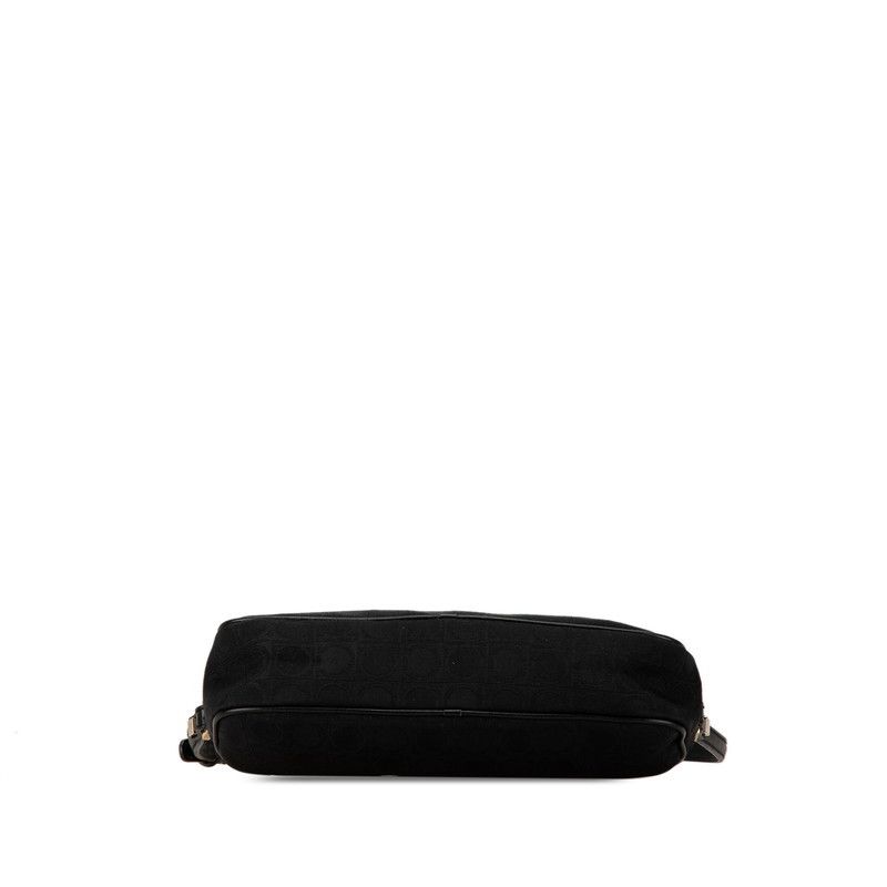 Salvatore Ferragamo Salvatore Ferragamo Salvatore Ferragamo Gancini Canvas Leather Shoulder Bag Canvas Shoulder Bag in Great Condition Size ONE SIZE - 4 Thumbnail