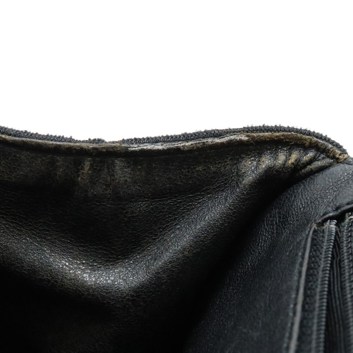 Chanel Chanel Chanel Cotton Jersey/Leather Chocolate Bar Chain Tote Bag Shoulder Bag Canvas Shoulder Bag in Good Condition Size ONE SIZE - 7 Thumbnail