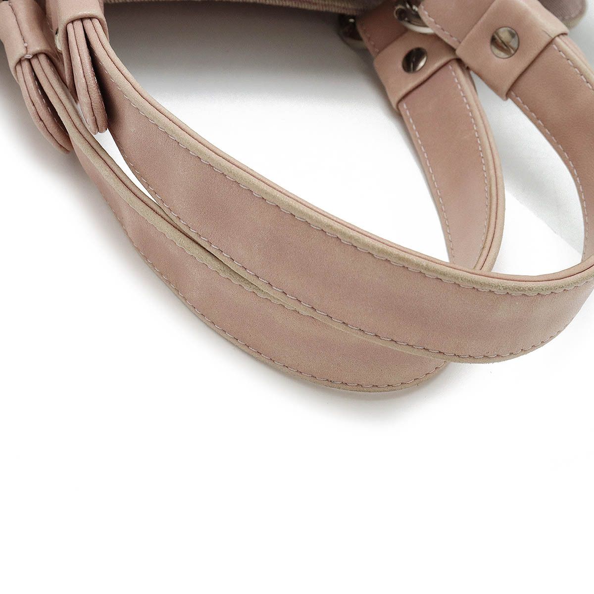 Chanel Chanel Chanel Matelasse Coco Mark Canvas/Leather Handbag Tote A46885 Canvas Tote Bag A46885 in Very Good Condition Size ONE SIZE - 4 Thumbnail