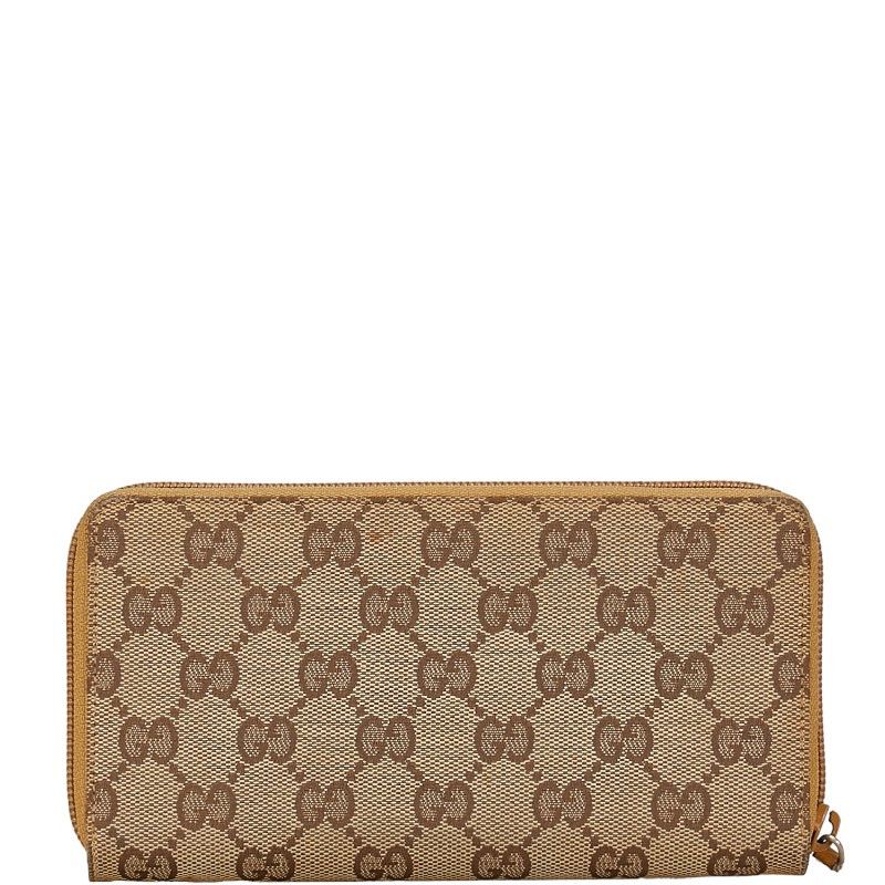 Gucci Gucci Gucci GG Canvas Long Wallet Brown Canvas Long Wallet 035.4276.2152 in Good Condition Size ONE SIZE - 3 Thumbnail