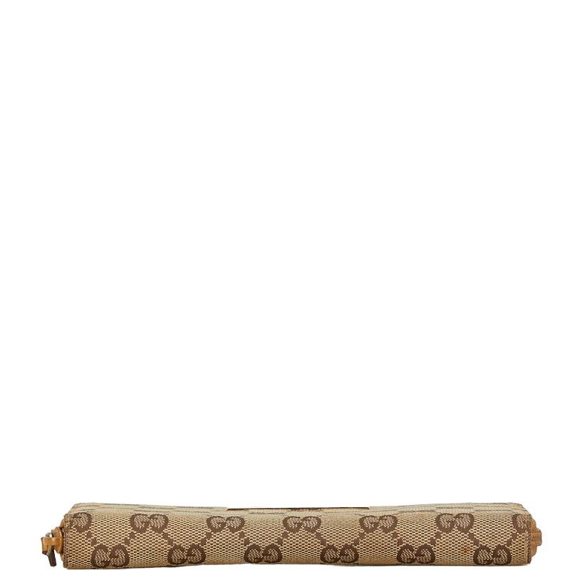 Gucci Gucci Gucci GG Canvas Long Wallet Brown Canvas Long Wallet 035.4276.2152 in Good Condition Size ONE SIZE - 4 Thumbnail